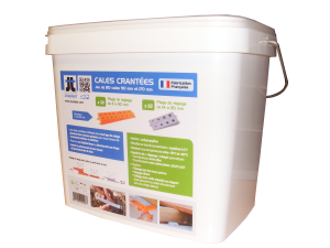 Seau mixte de 50 cales crantées 90mm + 30 cales crantées 170mm FDS - FIN DE SERIE